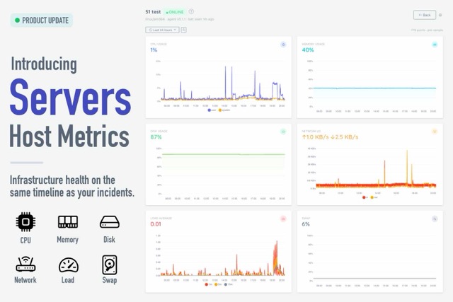 Introducing Servers: Host Metrics on the Same Timeline as Your Incidents