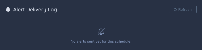 Alert delivery log screenshot placeholder